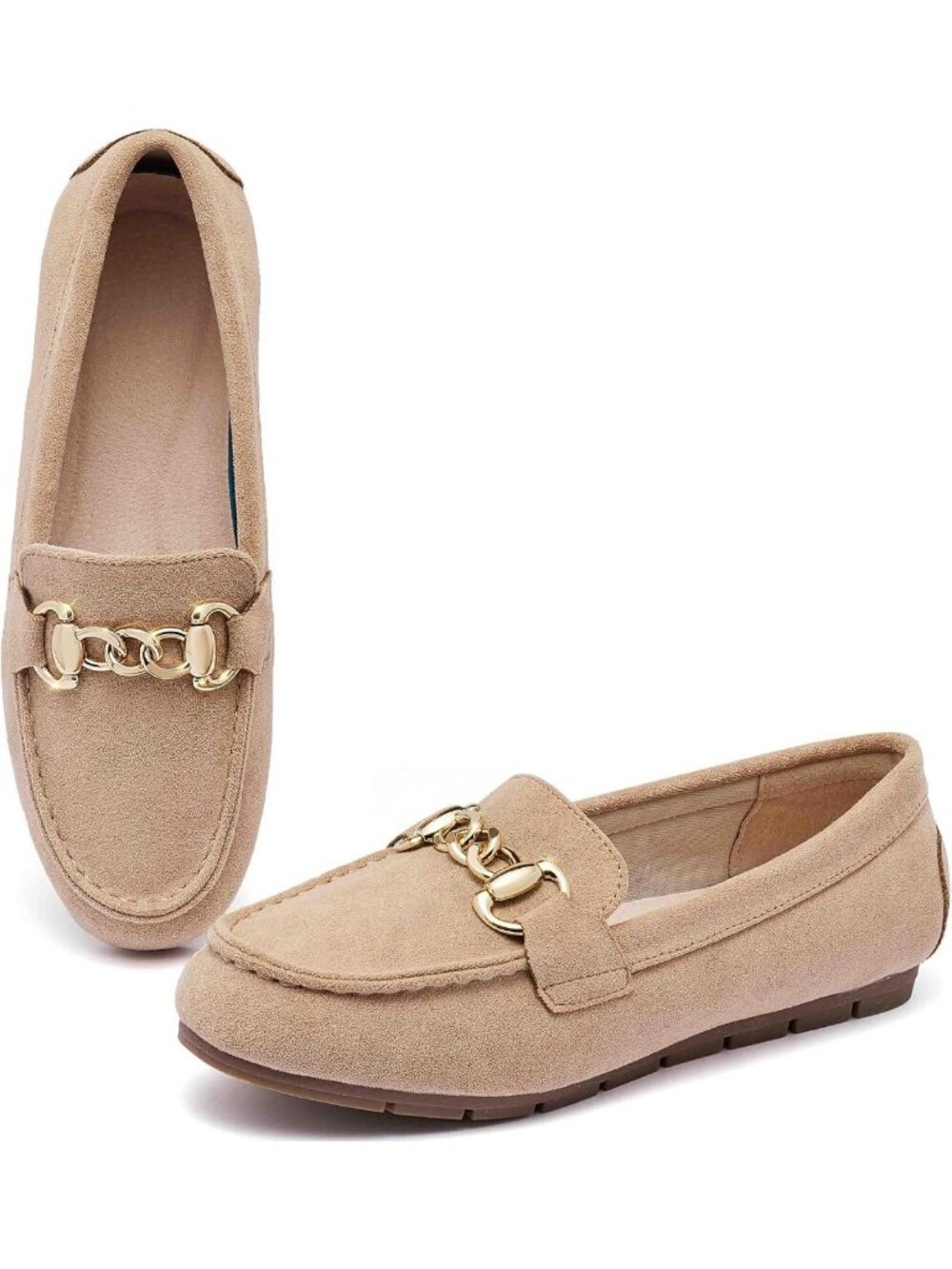 Comfortable Women's Slip-On Loafer Flats - Casual Penny Shoes for Walking